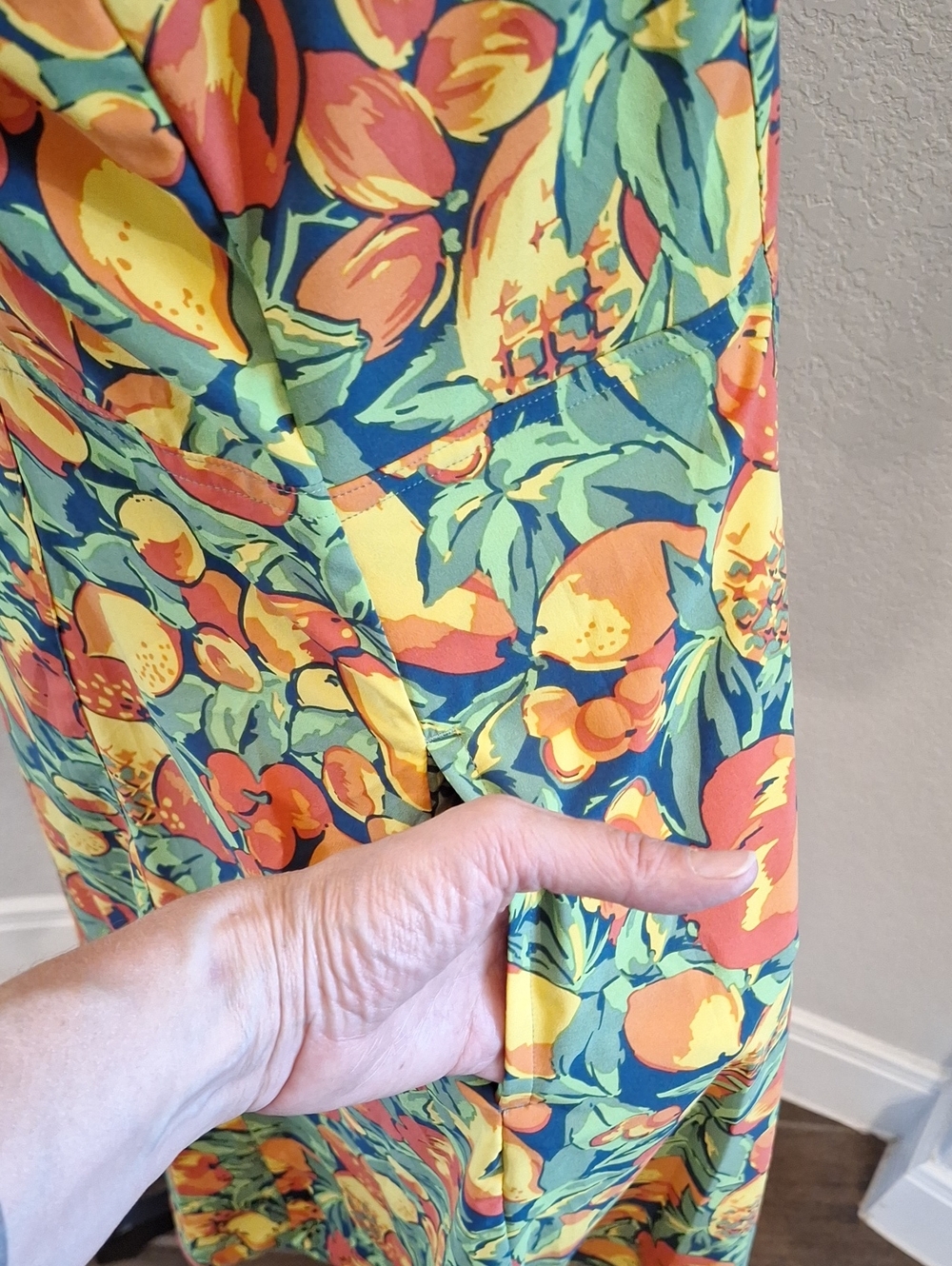 Toad & Co. Sleeveless Sport Dress In Citrus Print Size L - Picture 4 of 13